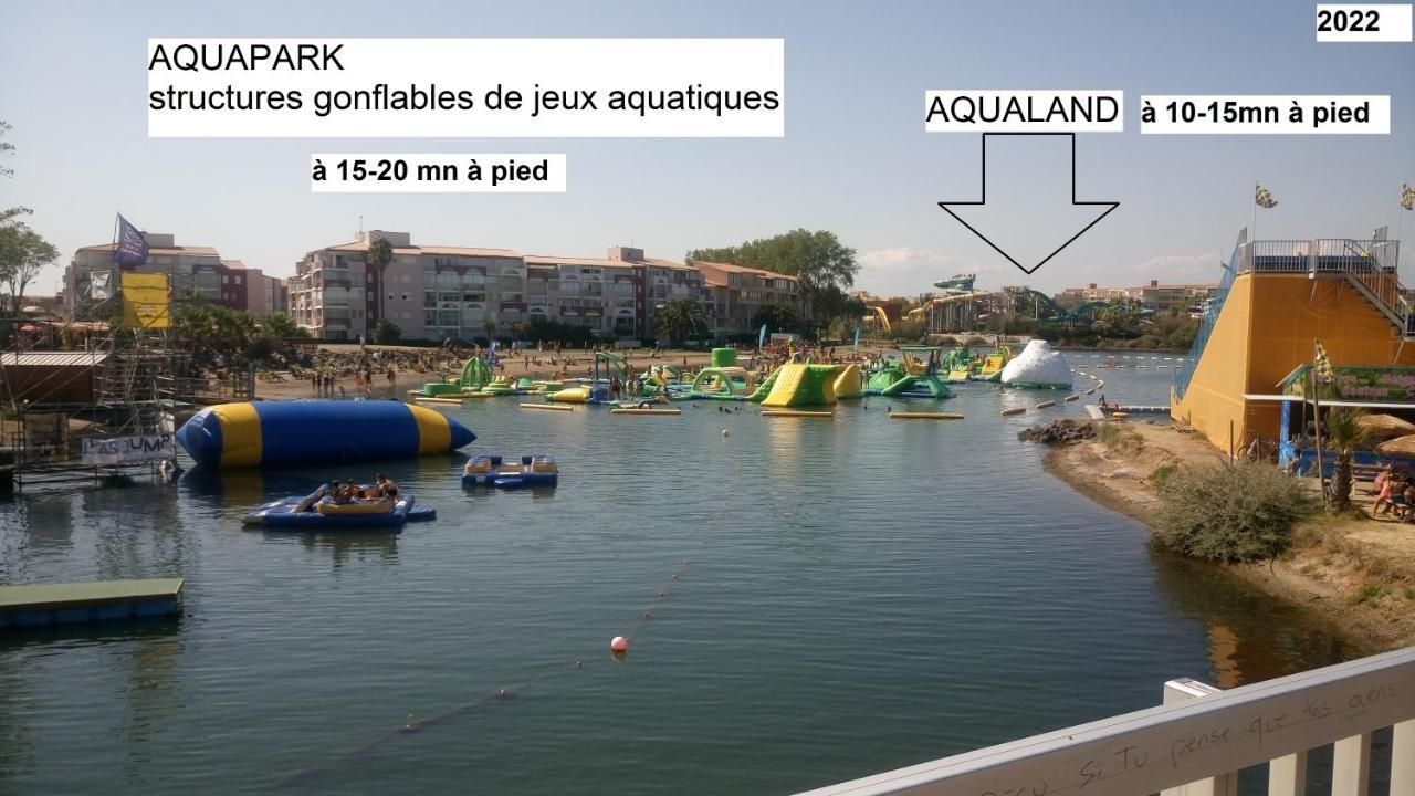 Lara 2 - T2 Balcon Piscine Lit Double & Clic-Clac Parking Pres Du Centre-Port Et Ile Loisirs Agde Exterior foto